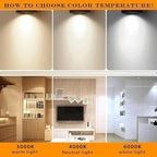 Super Brightness 25W 2000lm J&L Type LED Black Track Lighting System，6000K Cool Light Dimmable Brightness，with 13 FT Track Rails and Ceiling Spotlight Fixture Installation Package