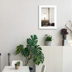 Ruomeng Wall Mirror Rectangle Decorative Mirror 12" x 16" for Entryway, Bedroom, Living Room, White