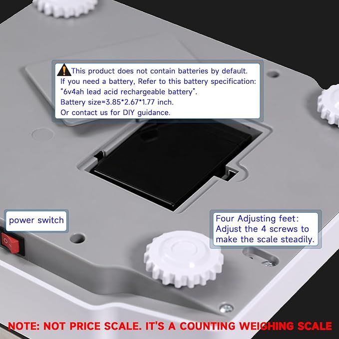 Counting Scale 15kg/33lb x 0.5g Digital Bench Scale for Parts and Coins kg/g/lb/oz Electronic Gram Scale Large Range Lab Industrial Inventory Piece Counting Balance Scales