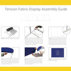 Custom Straight Tension Fabric Display Backdrop, Step and Repeat Backdrops for Events, Trade Show Display Backdrop Booth (Graphic Only, 20x8ft Single Sided Print)