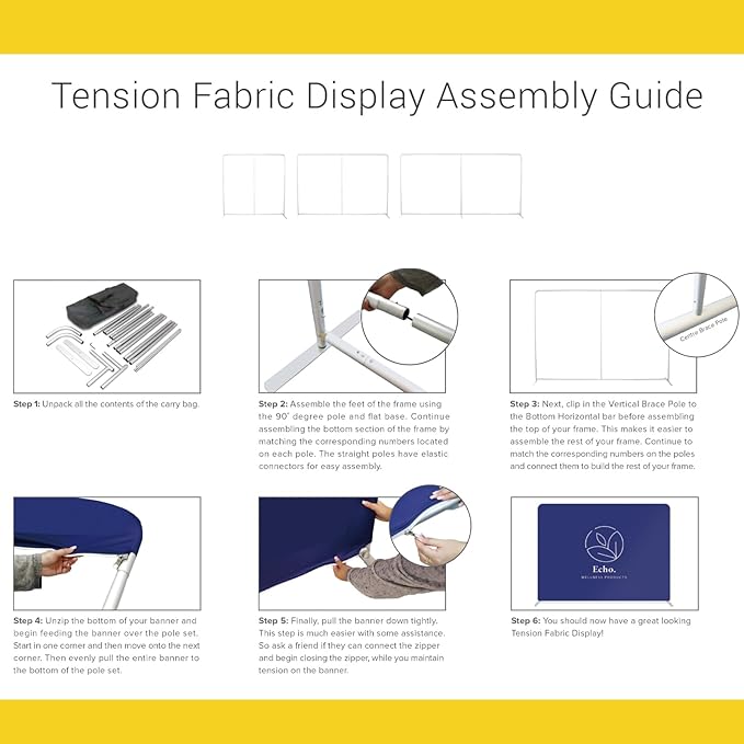 Custom Straight Tension Fabric Display Backdrop, Step and Repeat Backdrops for Events, Trade Show Display Backdrop Booth (Graphic with Stand, 20x8ft Double Sided Print)