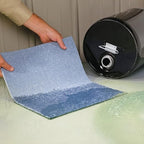 PIG Super Absorbent Mat Pads in Dispenser Box | 50 Oil Spill Mats | 15" x 19" Perforated Pads | Each Pad Absorbs 43 oz | Total Absorbency is 17 Gallons | Heavyweight | PMB30127