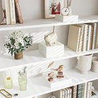 Buffet Risers, Food Risers for Buffet Table, Display Stand Shelf for Catering Dessert Collectibles Jewelry Figures Show, Acrylic Cube Display Nesting Risers with Hollow Bottoms, 6Pcs