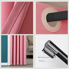 HIYOUGO Fitting Room Clothing Store, Simple Portable Dressing Room Wall-Mounted Changing Room with U Shaped Rod Privacy Screen for forboutique Retail Store Kiosk Shop (Size:80x85x200cm,Color:Pink)