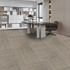 ALTRUISTIC Heavy Duty Commercial Carpet Tiles 24" x 24", 18 Pcs/72 sq ft (FlexLok tabs Included),Non-Slip Soft Square Carpet Floor Tile for Office Bedroom Living Room Kitchen Garage Gym (Khaki)