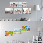EHWINE 4 Pack 11x17 Wall Mount Acrylic Sign Holder,Horizontal Wall Signs Photo Menu Flyer Display Holders, Plastic Clear Acrylic Frames for Office Home Hotel Business Store (with Adhesive Tape)