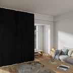 Room Divider Curtains Total Blackout Privacy Curtain Panel Room Thermal Insulated Noise Reduction Curtains for Bedroom Window Living Room Ceiling Track Curtain W 8.3 ft × H 8 ft Black