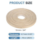 PATIKIL White Oak Edge Banding, 3/4 Inch x 250 ft Wood Veneer Tape Pre-glued Flexible Plywood Edge Banding with Hot Melt Adhesive for Furniture Restoration