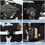Black Shopping Cart Cover for Baby 2-in-1 High Chair Cover with Safety Harness Multifunctional Dog Pattern Cart Covers for Babies Soft Padded Grocery Cart Cover for Baby Boy Girl