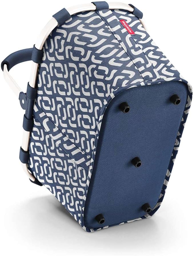 reisenthel carrybag signature navy- Sturdy shopping basket with plenty of storage space and practical inner pocket - Elegant and water-repellent design