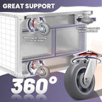 Platform Truck Cart, 4 in 1 Foldable Push Cart with Cage 2200 LBS, Hand Dolly Truck for Grocery Cart on Wheels, Laundry, Storage