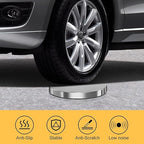 kaiyomi 8Pcs Stanchions with Red Velvet Ropes Set, 5 Feet Velvet Ropes and Posts Poles for Red Carpet Party Decoration and 360° Photo Booth (Silver)