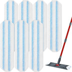 Mop Replacement Pads for Ocedar H2prO Flat Mop, 7 Pack Mop Refills for O-Cedar H2pro Flat Mop, Machine Washable Reusable Microfiber Mop Heads Replacements for Ocedar H2 Pro Mop