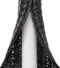 ZhiYo 20ft - 1/4 inch Cable Sleeve, Cord Wrap Wire Protector Tubing for Pets, PC Cable Wrap, Computer Cable Management Sleeve - Black