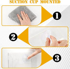Thyle 2 Pcs Acrylic Brochure Holders Suction Cup Display Racks Wall Window or Glass Mount Clear Organizer Brochure Hanging Pamphlet Holder for Flyer Magazine File Display Book(7.25" X 6.25" X 2")
