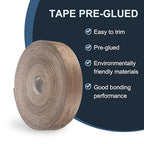 PATIKIL Walnut Edge Banding, 3 Inch x 250 ft Wood Veneer Tape Pre-glued Flexible Plywood Edge Banding with Hot Melt Adhesive for Furniture Restoration