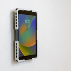 Mount-It! Universal Tablet Wall Mount, Anti-Theft iPad Mount, Enclosure Fits Tablets from 9.7" to 13" Screen Size, Flush Wall Mounting Kiosk, Durable Steel Design, White