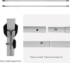 Eurmax USA Universal 8ft Rail Bars for Pop-Up Canopy Tents,Set of 2 Tent Half Wall Hardware with Frame Connectors,Durable Canopy Accessories, Rail Bars Only