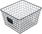 4 Pack【Extra-Large 2+2】 Wire Handmade Storage Basket for Organizing Household Goods,Pantry Organization,Bathroom countertop,Laundry,Wardrobe Storage Basket,Black