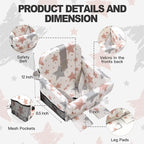 Padded Shopping Cart Cover for Baby Boy & Girl, High Chair Cover for Restaurant Seat, Machine Washable Infant Toddler Buggy Seat Cover(Star)