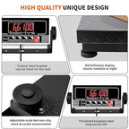 MEIYA Heavy Duty Shipping Scale, 441 lb Industrial Platform Scale for Packages, 0.1 lb Accuracy Postal Scale for Small Business & Warehouse with LB/KG, Counting, Tare & LCD, Lithium Battery & Adapter