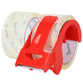 Darice Packing Tape with Dispenser, Heavy-Duty 2 Pack Packaging Tape 1.8” x 55 Yds Clear Tape for Moving, Shipping, and Box Sealing, 3-inch Core