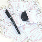 500 Pcs PVC Tags with Labels and Rings, Car Key for Organization, Identifiers, and Luggage Tags with 4 Pcs Markers, Plastic Keychain Tags for Car, Truck, and Dealer Use