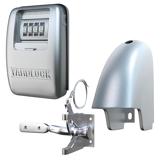 Gate Lock XLS – Secure Keyless Fence Lock and Latch with 2-Way Access – Strong Durable System for Theft Prevention and Home Security, Easy Installation on Wood or Vinyl Gates/Fences (XLS – 1-Pack)