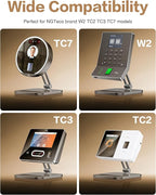 NGTeco Adjustable Employee Time Clock Stand, Universal Holder for W2, TC2, TC3, TC7, Anti-Slip Rubber Base, Sturdy & Flexible Design for Workplace Check-Ins