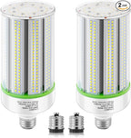 2-Pack 50w Corn LED Light Bulb,E26/E39 led Bulbs,120-277v 5000k,Replacement HID HPS Mercury Vapor CFL Metal Halide Lamp for Indoor Outdoor Garage Yard Driveway Storage Room Work Shop