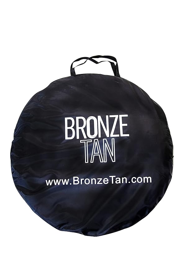 Pop Up Spray Tan Tent for Professionals - Waterproof Booth With Portable Carrying Case for Spray Tan Salons - Self Tanning Black by Bronze Tan