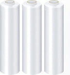 PSBM High Performance Pallet Stretch Wrap, 4 Pack Plastic Moving Wrap in 12 Inch x 1500 Feet, 47 Gauge, Clear Packing wrap for Moving, Ideal for Furniture Wrapping for Moving Purposes