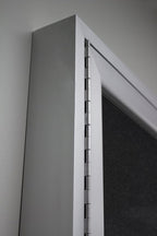 Ghent 48"x96" 3-Door Outdoor Enclosed Vinyl Bulletin Board, Shatter Resistant, with Lock, Satin Aluminum Frame - Ebony (PA34896VX-183), Made in the USA