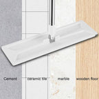 Microfiber Floormop – 49.6x14.1x4.3in Flat Wet Dry Dustmop, Sellf-Wringer Stainless Steel Handlemop | Reusable Machine Washablemop Pads, Easy Household Cleaning Tool for Home Offices