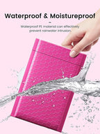 GSSSUSA Bubble Mailers 4x8 Inch 100 Pack Padded Envelopes Usable Size 4x7 Inch Shipping Envelopes Self Seal Small Packaging Shipping Bags for Mailing Jewelry, Small Business, Pink