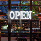 40"x14" Extra Large LED Open Signs for Business with Remote Controlled, 10 Levels Brightness Adjustable Unique Design Super Bright with Chain, High Visibility for Stores Bar Hotel Retail Shop Salon