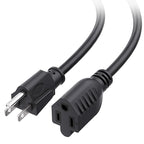 [ETL Listed] Cable Matters 16 AWG Heavy Duty 13A Long Power Extension Cord - 50ft, 3 Prong Power Cord Extension, NEMA 5-15P to NEMA 5-15R, Black
