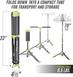 PowerSmith Voyager PVLR8000A-C 8000 Lumen Collapsible Cordless Tripod LED Work Light. BARE Light Only. 3-Way Power. AC or DC Adaptor or Battery Needed to Use Light