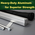 TFEN-Made in USA-Custom Aluminum Retractable Banner 23"x66", with Stand Roll up Banner for Business, Trade Shows, Stores, Advertising, Events, Custom Banners Personalized