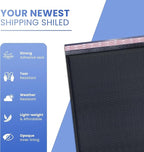 Black 10x13 Inch Poly Bubble Mailers |Self Seal Padded Envelopes for Thick books | Air Cushioned Bubble Mailer | Usable Size 9.5x13 Inch | Waterproof Lightweight Mailing Shipping Bags | 100 Pack Bulk