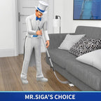 MR.SIGA Flexible Microfiber Long Duster for Gap Cleaning, Stainless Steel Adjustable Handle, Washable Gap Cleaning Duster Gray