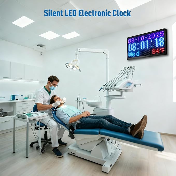 LED Open Closed Sign for Business, 16.5"x9" Waterproof Outdoor Store Window Sign with Remote Control, Alarm Clock, Calendar, Temperature Display for Retail Shop, Cafe, Restaurant