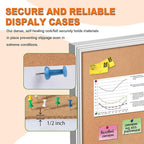 Outdoor Enclosed Cork Bulletin Board 44x32 Inch, Double Door Lockable Wall-Mounted Weatherproof Display Case, Tamperproof Notice Memo Poster Board with Aluminum Frame for Office, School, Community