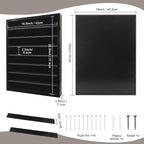 GMFrames 18x24 Wooden Shadow Box Frame with Removable Shelves Deep Display Case for Military Medals Keepsakes Black