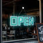 30" X 10" Open Sign, Ultra Bright Large LED Open Signs for Business with APP and Remote Control, Timer, Custom 16 million colors, for Storefronts, Restaurants, Bars, Salons, Cafes
