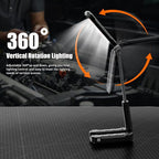 Rechargeable Work Light , 7000mAh LED Work Light with Magnetic Base & Hanging Hook, 1200 Lumens Magnetic Work Light IPX6 Waterproof for Job Site, Garage, Workshop, Emergency and Camping