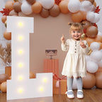 Bugame Marquee Letters, 3FT Large Light Up Letters for Birthday Wedding Backdrop, Warm Light, 3 Feet Tall for Baby Shower Party Proposal Decoration