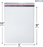 White Small Poly Bubble Mailers 5x10 inch #00 | Self Seal Padded Envelopes | Cushioned Bubble Mailer | Usable Size 5x9 | WaterProof Package | Lightweight mailing Shipping Bags | 250 Pack Bulk |