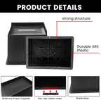 Bed Risers 3 Inch Heavy Duty, Oversized Furnitures Risers 3 inch Support 6000 lbs, Bed Table Rising Blocks, Fits for Couch, Sofa, Chair, Furniture Lifts (Black 4 Pack, 3 inch)