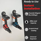 MUTUACTOR Updated Magnetic Hooks Heavy Duty,20lbs Anti-Scratch Strong Garage Magnet Hook,2PCS Anti-Slip Magnetic Tool Hooks for Organizing Cordless Impact Drivers Garden Shovel Tool Box